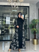 Karmen 2li Abaya-Siyah Siyah - 2