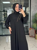 Serpil Elbise-Siyah Siyah thumbnail 4