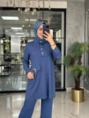 Kübra Takım-İndigo mavi indigo - 3