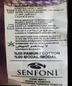 Senfoni Kadın Modal Penye Likralı Düğme Yaka Uzun Kol Pijama Takımı 10382 -1 Adet  2XL Mor - 6