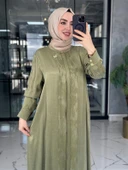 Şeyda Cupra Elbise-Çağla Yeşili Çağla Yeşili - 1