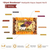 ''Diyet Bozduran'' Lüx Hediyelik Kuruyemiş Meyve Kayısı Çikolata Lokum Kutusu 1,9 Kg - 3