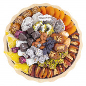 ''Geçmiş Olsun'' Hediyelik Kuru Meyve Kayısı Lokum Şekerleme Tepsisi 1,5 kg No 6 - 1