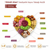 ''Gönül Alan'' Hediyelik Çikolata Lokum Draje Kuru Meyve Kayısı Tabağı 1,3 Kg - 2