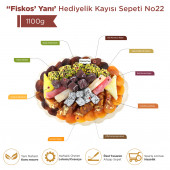 ''Fiskos Yanı'' Hediyelik Lokum Çikolata Kuru Meyve Kayısı Tabağı Kutusu Sepeti 1,1 kg - 2