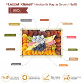 ''Lezzet Köşesi'' Hediyelik Çikolata Lokum Kayısı Tepsisi Tabağı Paketi 0,95 kg No 18 - 2
