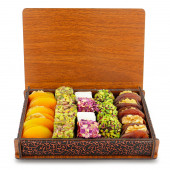 Lüx Küçük Boy İsme Özel Hediyelik Lokum Çikolata Kuru Meyve Kayısı Paketi 0,7 kg no - 2