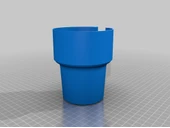 Byr Araba kupa adaptörü / büyük fincan tutucu (kompakt araba) (Sadece Plastik Aparattır!!!) 3D - 1