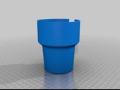 Byr Araba kupa adaptörü / büyük fincan tutucu (kompakt araba) (Sadece Plastik Aparattır!!!) 3D - 2