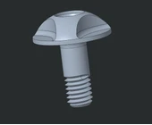 Byr Nolan N70-2X Motosiklet Kaskı Tepe Güneş Koruyucu Vida (Plastik Aparattır!!!) 3D - 3