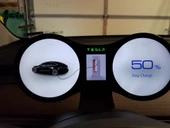 Byr Topfit Tesla Model 3 Gösterge Tablosu Sticker Değiştirme (Plastik Aparattır!!!) 3D thumbnail 2