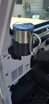 Byr Jeep CJ ve YJ bardak tutucu (Sadece Plastik Aparattır!!!) 3D - 3