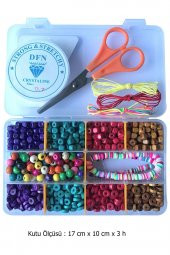 By MO Accessories Boncukla Takı Yapma Seti 4- Takı Yapma 4- Çocuk Hobi Seti 4 - Eğlence - Bileklik Yapma Seti 4 - 1
