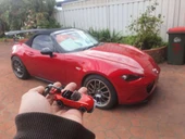Byr Mazda MX5 Hotwheels Anahtar Fob (Sadece Plastik Aparattır!!!) 3D thumbnail 1