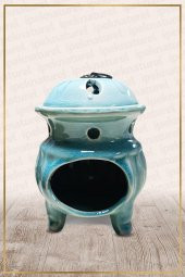 Tandır Temalı Turkuaz Buhurdanlık - 1