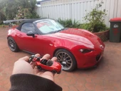 Byr Mazda MX5 Hotwheels Anahtar Fob (Sadece Plastik Aparattır!!!) 3D thumbnail 2