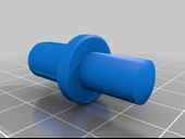 Byr Scirocco 2 53b ve Golf 1 Convertible RV2H için Hutblage Kapak Bagaj Pimi (Sadece Plastik Aparattır!!!) 3D thumbnail 3