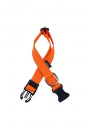 Actirex Neon Yumuşak Doku Ayarlanabilir Köpek Boyun Tasma Orange 25-41cm - 1