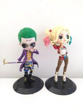 Harley Quinn Joker Figür Oyuncak Masaüstü Süsü Biblo 15 cm - 4