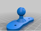 Byr UNIDEN R3 Radar Montajı 16mm Top Eklemi (Plastik Aparattır!!!) 3D - 1