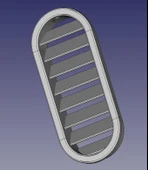 Byr Kapı havalandırma ızgarası B sütunu VW T3 (Sadece Plastik Aparattır!!!) 3D - 1