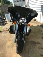 Kawasaki Vulcan Nomad VN1600 için özel LED far braketi (Plastik Aparattır!!!) - 4