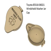 Byr Toyota Parça No.: 85316-06021 ÖN CAM YIKAMA KAVANOZU KAPAĞI (Sadece Plastik Aparattır!!!) 3D - 1
