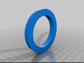 Byr 73mm x 56mm hub merkezli yüzük (Sadece Plastik Aparattır!!!) 3D thumbnail 4