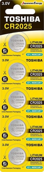 TOSHIBA CR 2025 LITHIUM -Bios- PİL(5Lİ PAKET) - 1