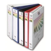 2K Sunum Klasörü Cepli 4 Halkalı 70 MM Kırmızı 07-4D-K - 1
