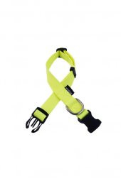 Actirex Neon Yumuşak Doku Ayarlanabilir Köpek Boyun Tasma Yellow 40-65cm - 1