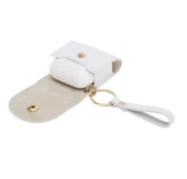 Apple AirPods 2.nesil Uyumlu Deri Kılıf Mai Snap F3 Beyaz - 3