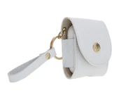 Apple AirPods 2.nesil Uyumlu Deri Kılıf Mai Snap F3 Beyaz - 4