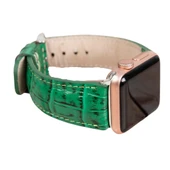 Apple Watch Uyumlu Deri Kordon 42-44-45mm Croco YK04 - 1