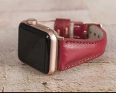 Apple Watch Uyumlu Deri Kordon 42-44-45mm Slim V4EF - 3