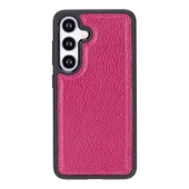 Samsung Galaxy S24 Plus Uyumlu Deri Arka Kapak Gül Kurusu - 1