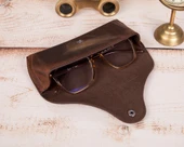 Roan Deri Gözlük Kılıfı G2 Kahve - 4