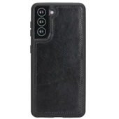 Samsung Galaxy S21 Plus Uyumlu Deri Cüzdanlı Kılıf RST1 Siyah - 1