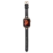 Apple Watch Uyumlu Deri Kordon 38-40-41mm RT RST1 Siyah - 3