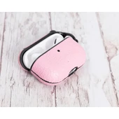 Apple AirPods Pro Uyumlu Deri Kılıf Juni NU2 Pembe - 2