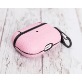 Apple AirPods Pro Uyumlu Deri Kılıf Juni NU2 Pembe - 3