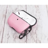 Apple AirPods Pro Uyumlu Deri Kılıf Juni NU2 Pembe - 4