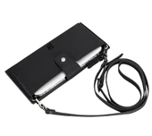 Lozan Strap 6.5 inch Uyumlu Deri Kartlıklı Kılıf ERC1 Siyah - 2