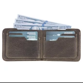 Deri Erkek Cüzdanı RO6 Kahve - 1