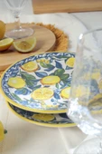 Keramika Lemon Glow Ege Pasta Tabağı 20 Cm 4 Parça 22637 - 3