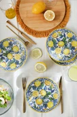Keramika Lemon Glow Ege Pasta Tabağı 20 Cm 4 Parça 22637 - 1