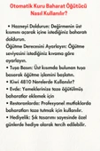 Kiwi Pilli Seramik Otomatik Ayarlanabilir Tuz Karabiber Değirmeni Kuru Baharat Öğütücü (HEDİYELİK) - 6