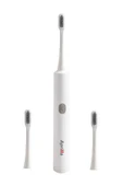 Aprilla Atb-8717 Titreşimli Değiştirilebilir Başlıklı Su Geçirmez Gövdeli Beyaz Diş Fırçası - 1