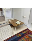 ADIM EBATLAMA Yer Sofrası Mutfak Sofrası Kolay Taşınabilir 60 X 100 Cm Balkon Sofra Ceviz thumbnail 1