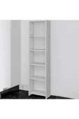 ADIM EBATLAMA 6 Raflı Dekoratif Kitaplık Beyaz Kitaplık Ofis Kitaplığı Dolap Evrak Rafı Ev Rafı Kitap Rafı - 2